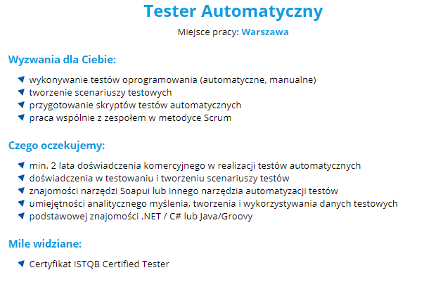 tester automatyczny scrum