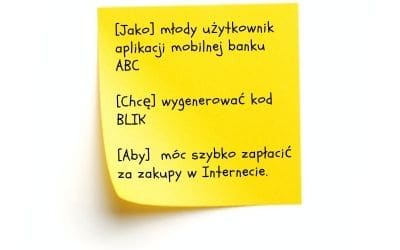 user story przykład