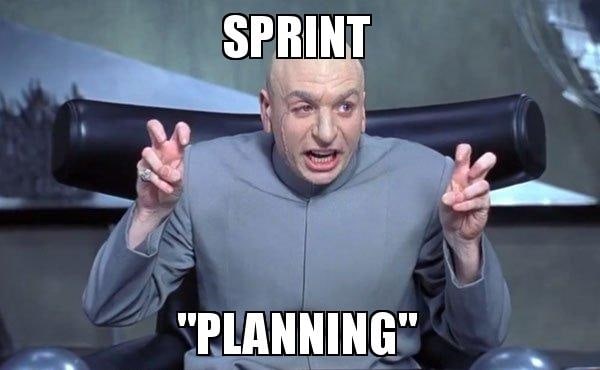 planowanie sprintu scrum meme