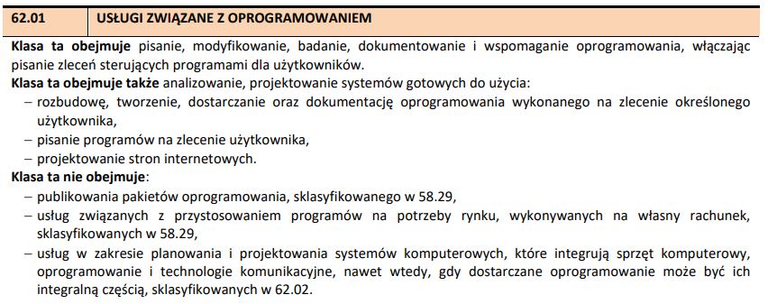 usługi związane z oprogramowaniem