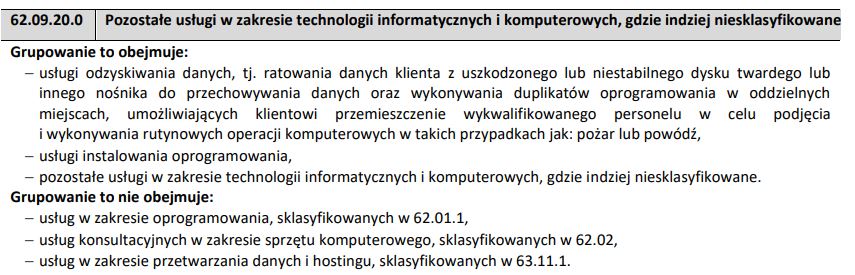 pozostałe usługi