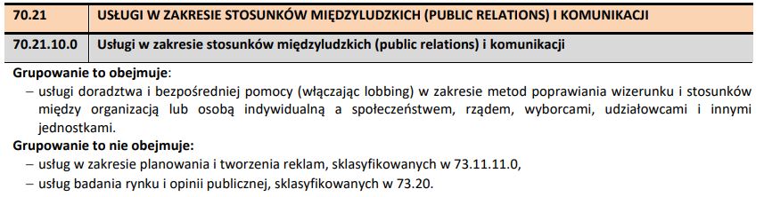 usługi w zakresie stosunków międzyludzkich